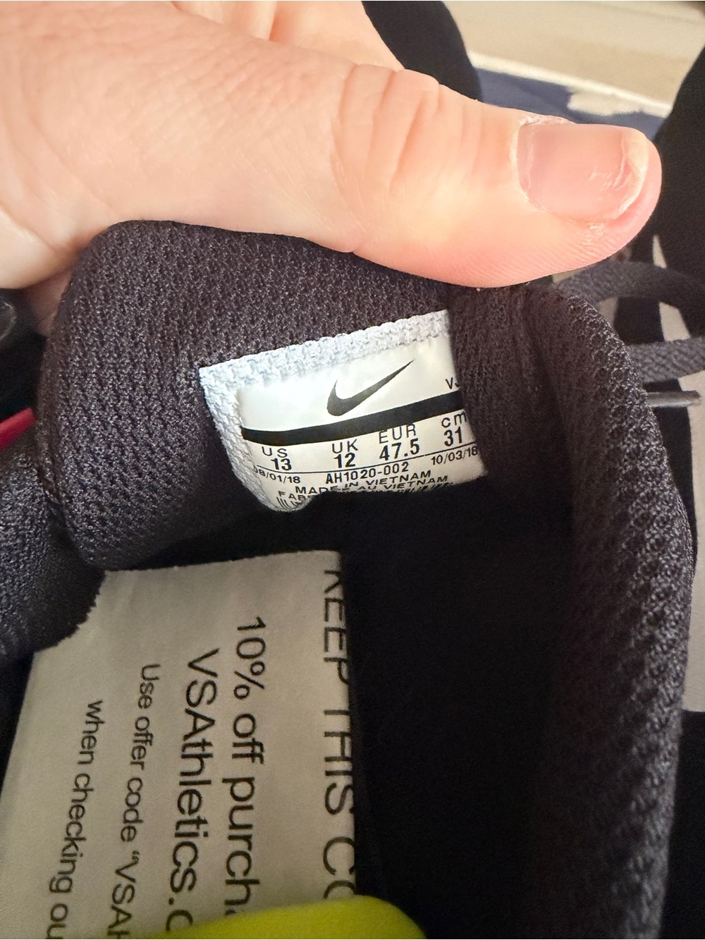 Nike Black and White Sprint Spikes - Picture 7 of 12